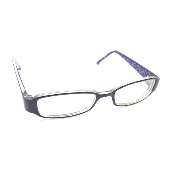 Coach Avery 625 Plum Clear Rectangular Eyeglasses Frames 48-17 130 Women - Picture 1 of 12